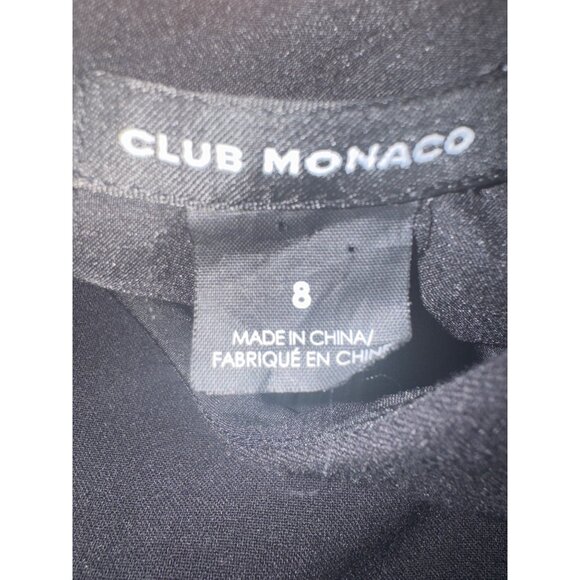 Club Monaco 8 Black Sleeveless Cutout Dress - Picture 2 of 16